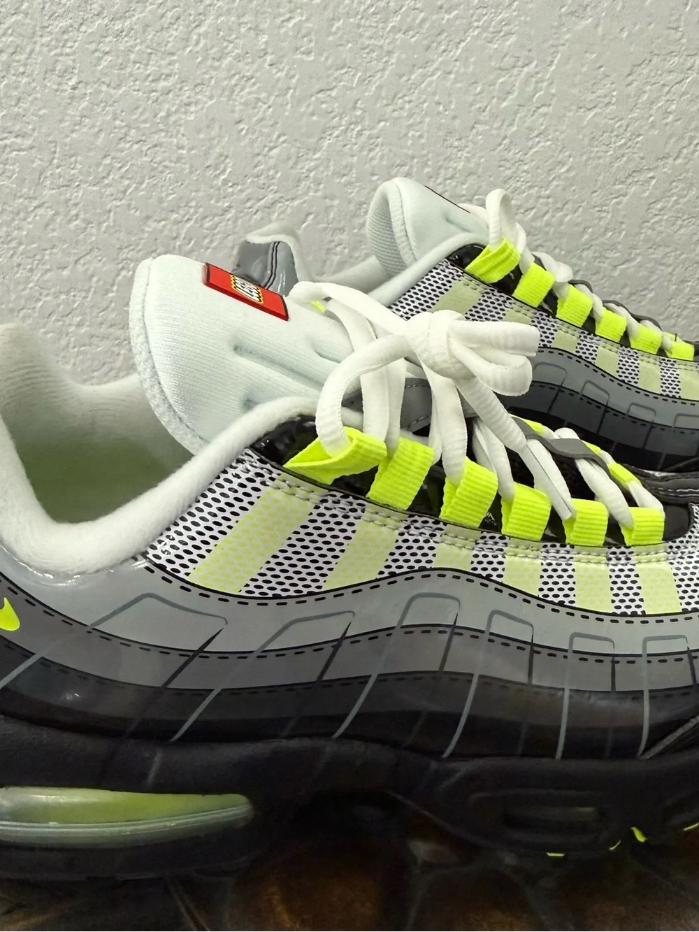 Nike Air Max 95 x LEGO Big Kids' Shoes Size 7Y Black Green and White New No Box